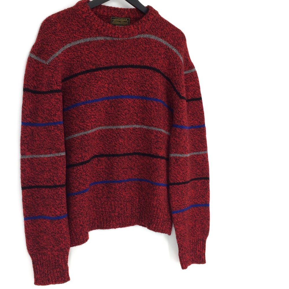 Vintage EDDIE BAUER Wool Blend Grandpa Sweater - Picture 2 of 7